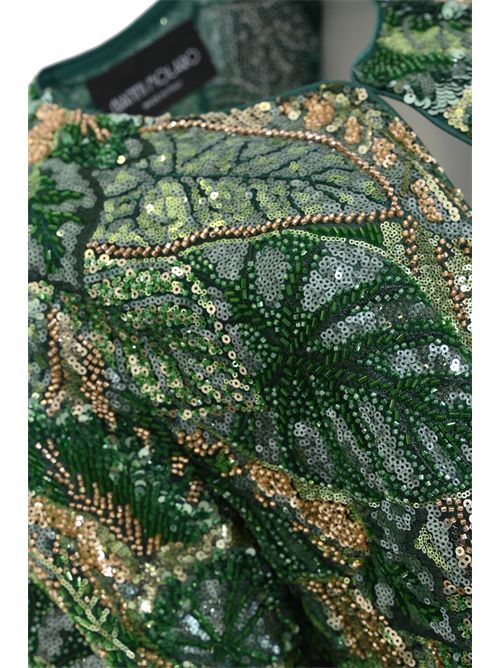 Giacca in pizzo con ricamo paillettes e perline GIANNI MOLARO | J2629VERDE